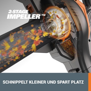 Aspirator si suflanta frunze Worx WG583E, 40V, 575 mh, 335 kmh, sac 35L - Img 6
