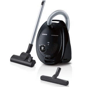 Aspirator Siemens VS06B112A, 700 W, negru, cu filtru de igiena
