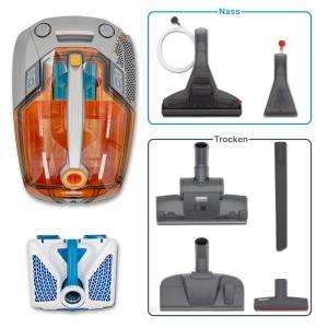 Aspirator THOMAS Aqua PET Family, fara sac, portocaliugri, 1 L apa - Img 2