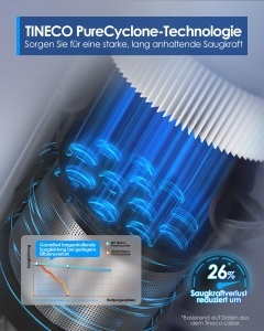 Aspirator Tineco Pure ONE S50, 150 AW, fara fir, sistem ClogLess - Img 6