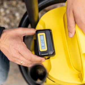 Aspirator umed/uscat fara fir Karcher WD 3-18, incl. filtru, crapatura si duza de aspiratie umeda/uscata, 225 wati, recipient din plastic: 17 l, furtun de aspiratie: 2 m, fara baterie, fara incarcator, galben - Img 8