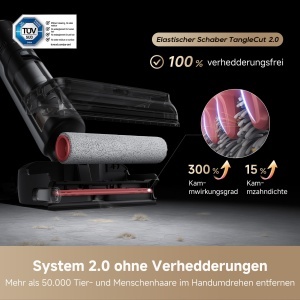 Aspirator vertical cu abur Dreame H15 Pro FoamWash, negru - Img 6
