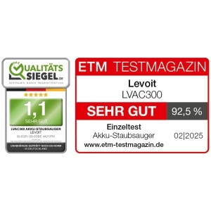 Aspirator vertical Levoit LVAC-300 fara fir autonomie 60 min anti-incalcire ideal pentru par de animale si podele dure - Img 2