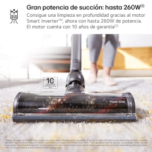 Aspirator vertical LG A9K-CORE3S 200W sistem de compresie a prafului argintiu - Img 4