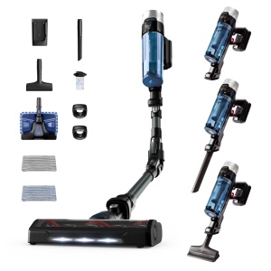 Aspirator vertical Rowenta X-Force Flex 960 RH20C2 100 Air Watt autonomie 45 min functie 2-in-1 albastru-negru