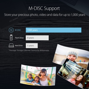 ASUS ZenDrive V1M SDRW-08V1M-U DVD Extern USB-C Compatibil Windows si macOS M-Disc - Img 4