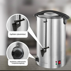 Automat de bauturi calde ProfiCook PC-HGA 1196, 7L, 1500W, inox - Img 3