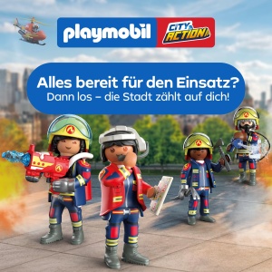 Autoutilitara de Pompieri PLAYMOBIL 72192 cu Scala Extensibila de 63 cm, Lumini si Sunete - Img 6