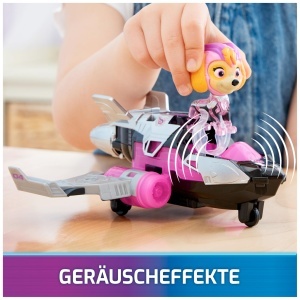 Avion de Jucarie PAW Patrol Skye, 17 cm, cu Efecte de Lumina si Sunet - Img 4