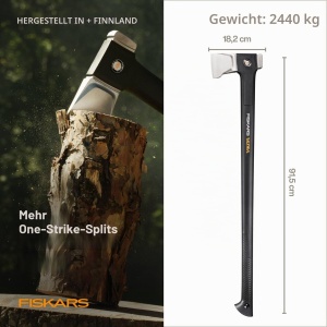 Axa de Spalat Fiskars Ultra U36, 2.44 kg, cu maner FiberComp, design ergonomic - Img 2