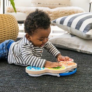 Baby Einstein Hape Magic Touch Drum, jucarie muzicala din lemn de inalta calitate, de la 6 luni - Img 6