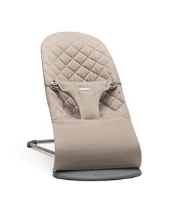 BabyBjorn Balansoar pentru bebelusi Bliss, Tesut, Matlasare clasica, Gri nisip