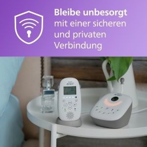 Babyphone audio Philips AVENT SCD73326, DECT, Eco-Mode, alb - Img 2