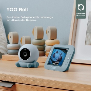 Babyphone cu camera Babymoov YOO ROLL - 10 ore autonomie, display 3,5 inch, noapte - Img 2