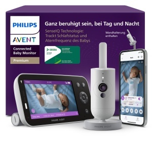 Babyphone Philips Avent Premium SCD97426, Camera 1080p, Senzor Somn si Respiratie