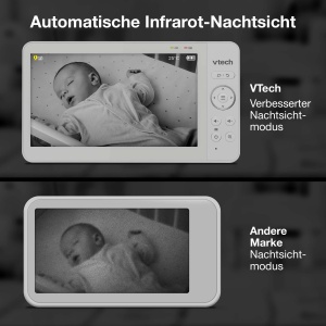 Babyphone video VTech 819 Max, 7 inch, autonomie mare, noapte - Img 7