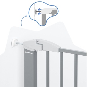 Badabulle Safe Lock Metal Gri 73-815 cm Montare Fara Unelte - Img 3