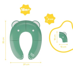 Badabulle Toilettensitz pliabil pentru copii Design ursulet Compact si antialunecare - Img 5