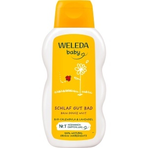Baita pentru bebelusi Weleda Calendula Schlaf Gut 200ml cu ulei de lavanda, vegan