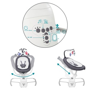 Balansoar electric Babymoov Swoon Motion - 5 viteze, 360, 8 melodii - Img 6