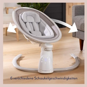 Balansoar electric Graco Sway n Grow 3-in-1, cu Bluetooth, 6 viteze, Heather - Img 5