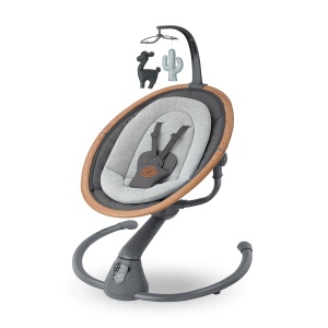Balansoar electric pentru bebelusi Maxi-Cosi Cassia, 0-6 luni, 9 kg, 12 melodii, Grafit