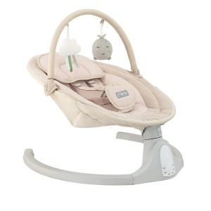 Balansoar electric pentru bebelusi MoMi KENANI SAND, 9 kg, cu Bluetooth, bej