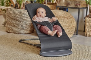 Balansoar pentru bebelusi BabyBjorn Bliss, 3D-Jersey, gri - Img 4