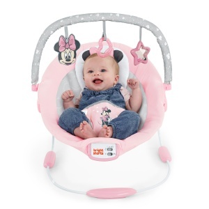 Balansoar pentru bebelusi Bright Starts Minnie Mouse, roz, cu muzica si 3 jucarii - Img 9
