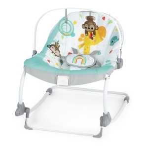 Balansoar pentru bebelusi Bright Starts Wild Vibes, cu vibratii, unisex, 0-18 kg