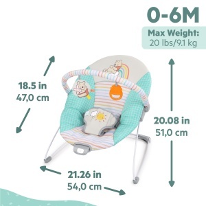 Balansoar pentru bebelusi Disney Baby Winnie Puuh Hunny Hues, cu vibratii, unisex, 0-6 luni - Img 6