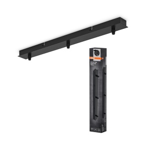 Baldachin pentru 3 Pendule Osram Vintage 1906, Negru, Max 3x15W LED