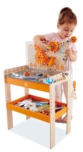 Banc de lucru Hape Junior Inventor, 79 piese, pentru experimente fizice, 4 ani - Img 2