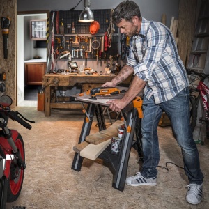 Banc de lucru multifunctional Worx Pegasus WX051 pliabil capacitate maxima 450 kg - Img 8