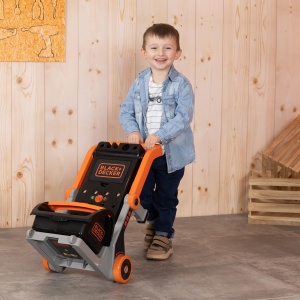 Banc de lucru pentru copii Smoby Black Decker 3-in-1 cu 18 accesorii - Img 7