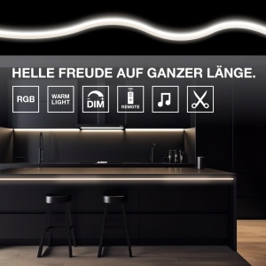 Banda LED cu sunet LEDVANCE FLEX AUDIO 5M, 21W, 320lm, alb cald - Img 5