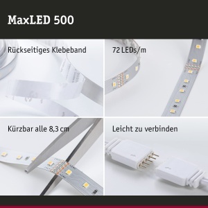 Banda LED Paulmann Function MaxLED 500, 10m, 33W, Culoare Argintie - Img 4
