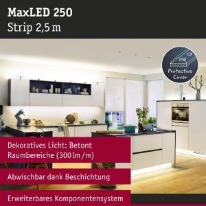 Banda LED Paulmann MaxLED 250, 2,5m, 10W, IP44, Culoare Calda - Img 2