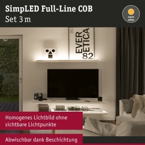 Banda LED Paulmann SimpLED 3m 11W 1500lm 3000K Alb - Img 3