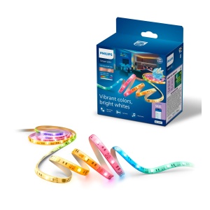 Banda LED Philips Smart Lighting RGBICWW, 3 m, Lumina Multicolora, Control Inteligent