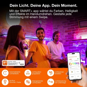 Banda LED RGB LEDVANCE SMART WIFI 5m pentru Exterior, Dimabila, Silikon - Img 3
