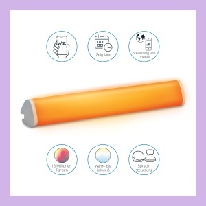 Bara LED WiZ Tunable White si Color, 400 lm, Dimmabila, Wi-Fi, Alb - Img 4