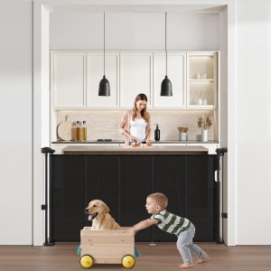 Bariera retractabila VEVOR SH20006BB-140CD 87 cm inaltime 140 cm latime negru