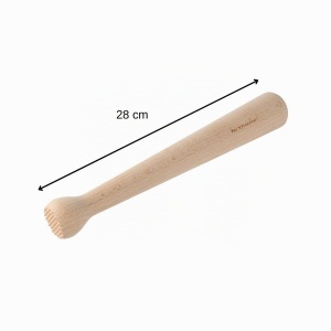 Barstoesel Fackelmann din lemn, 22 cm, pentru cocktailuri, culoare maro - Img 3