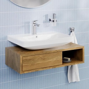Baterie baie GROHE Dice 1018320000 crom economisire apa montaj usor - Img 11