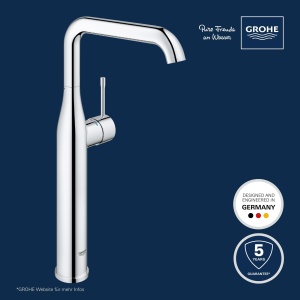 Baterie baie GROHE Essence 32901001 economisire apa montaj usor crom - Img 2