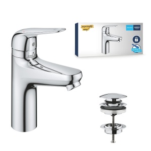 Baterie baie GROHE Swift 24327001 crom protectie copii functie economisire apa