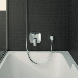 Baterie baie hansgrohe Logis Unterputz, crom, 2 consumatori, design modern - Img 2