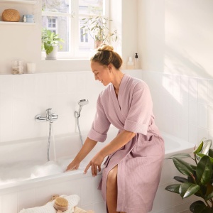 Baterie de cada hansgrohe Rebris S, crom, 2 consumatori, lungime 17,3 cm - Img 7