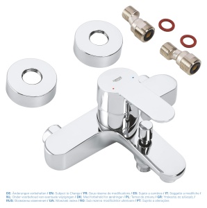 Baterie pentru cada GROHE Eurostyle Cosmopolitan, crom, cu S-ascunzatori - Img 6